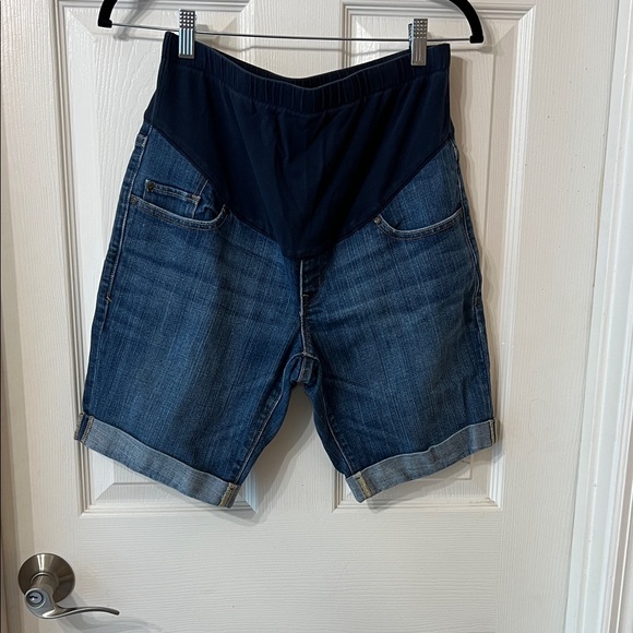 Old Navy Pants - Old Navy Maternity Blue Denim Shorts